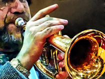 Man Playing Trumpet von Susan Savad