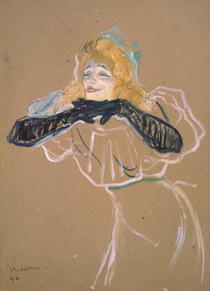 Yvette Guilbert  by Henri de Toulouse-Lautrec
