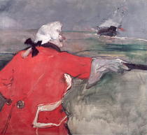 The Admiral Viaud, or Paul Viaud in an Admiral`s Costume by Henri de Toulouse-Lautrec