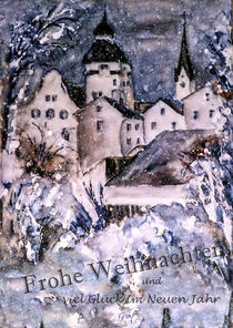 Weihnachtskarte - Simbach am Inn  by Chris Berger