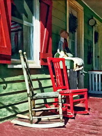 Two Rocking Chairs on Porch by Susan Savad