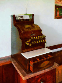 Wooden Cash Register by Susan Savad