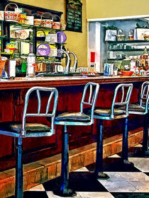 Candy Store With Soda Fountain by Susan Savad