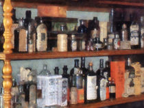 Bottles in General Store by Susan Savad