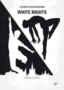 No554 My White Nights minimal movie poster by chungkong
