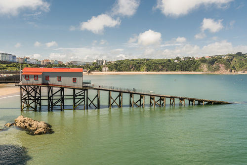 Old-lifeboat-station-and-noth-beach-tenby