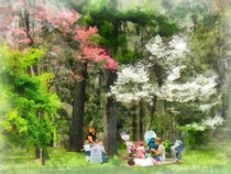 Picnic Under the Flowering Trees by Susan Savad