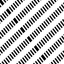 Muster schwarz weiß Nr. 1 von Christine Bässler
