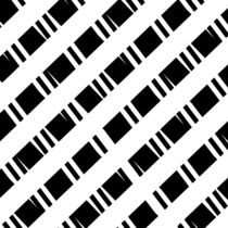Muster schwarz weiß Nr. 3 von Christine Bässler