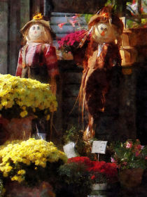 Scarecrows and Mums von Susan Savad