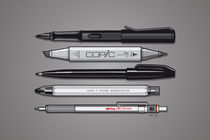 Pro Graphic Design Pens (Grey) von monkeycrisisonmars