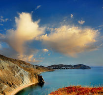 View of the Bay Provato and Cape Kiik-Atlama, Crimea von Yuri Hope