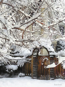 Garden Gate in Winter von Susan Savad