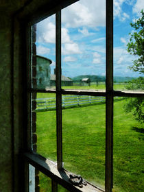 Farm Seen Through Window by Susan Savad