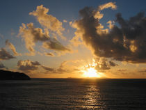 Sunrise With Clouds St. Martin by Susan Savad