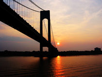 New York - Verrazano Bridge at Dawn by Susan Savad