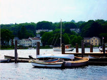 Rowboats Piled at Dock by Susan Savad