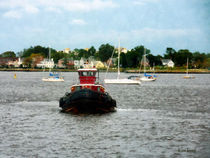 Norfolk VA - Tugboat Bow  by Susan Savad