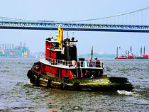 Tugboat at Penn's Landing by Susan Savad