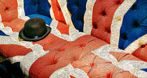 Union Jack Flag English Sofa and Bowler Hat by John Williams