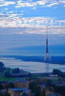 Riga from above... 1 by loewenherz-artwork