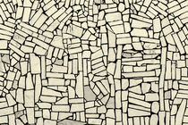 White Tiled Wall Abstract von John Williams