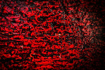 Red Colour Abstract Wood and Rain Water by John Williams