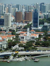 Singapore Skyline Waterfront von James Menges