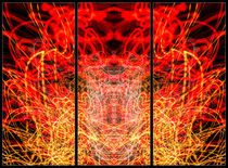 Light Painting Abstract Triptych #3 von John Williams