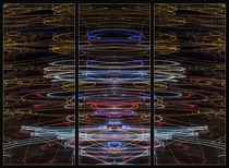 Light Painting Abstract Triptych #4 by John Williams