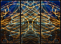 Light Painting Abstract Triptych #6 von John Williams