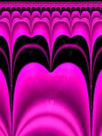 Fraktaler Zahn pink und schwarz von Matthias Hauser
