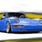 Porsche-911-964-blue