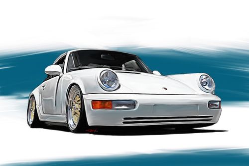 Porsche-911-964-weiss