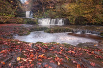 Sgwd Ddwli Isaf waterfalls South Wales by Leighton Collins