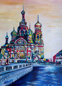 St Petersburg With Church Of The Savior On Blood by M.  Bleichner