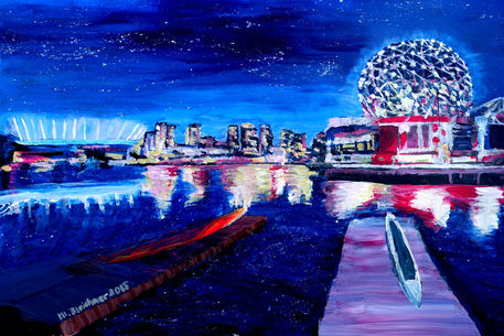 Vancouver-skyline-at-starry-night