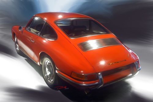 Porsche-911-1966-red
