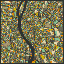 BUDAPEST MAP by jazzberryblue