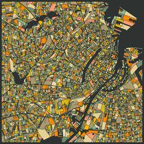 COPENHAGEN MAP by jazzberryblue