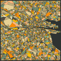 DUBLIN MAP von jazzberryblue