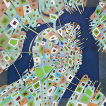 imaginary map of Boston by federico cortese