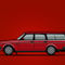 Illu-volvo-245-wagon-red-poster
