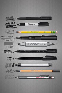 Pen Collection For Sketching And Drawing by monkeycrisisonmars