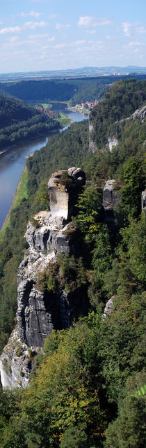  Panorama of the Elbe sandstone mountains von Peter-André Sobota