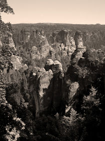 Panorama of the Elbe sandstone mountains von Peter-André Sobota