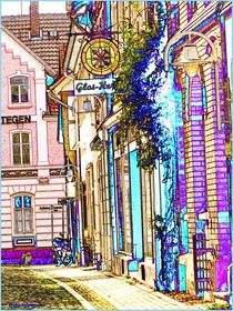 ~Colorful Facades Alley ~ von Sandra  Vollmann