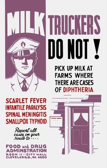 Milk Trucker FDA Warning Print von warishellstore