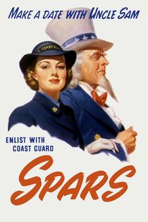 Make A Date With Uncle Sam -- Coast Guard Print von warishellstore