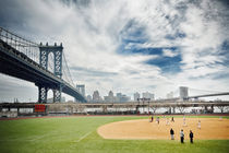 New York Baseball Field near Manhattan Bridge by Thomas Schaefer